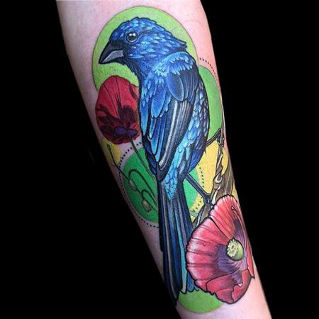 Tattoos - Indigo Bunting - 141474